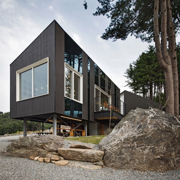 Glamping on the Rock camping facility on South Korea designed by ArchiWorkshop