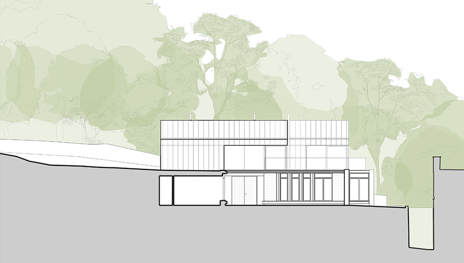 Section two of Stone and zinc house in Cumbria, England by Bennetts Associates