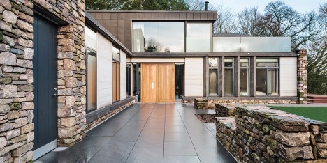 Residential Architecture: Stone and zinc house in Cumbria, England by Bennetts Associates
