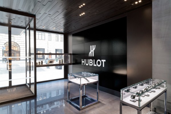 Hublot Fifth Avenue in New York City, retail architecture and interiors by Peter Marino. Photograph by Adrian Wilson