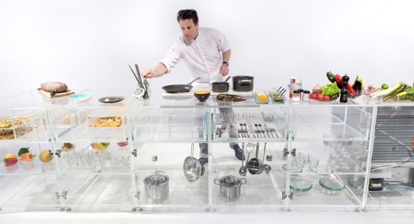 Infinity kitchen by MVRDV unveiled at the Venice Biennale 2016 is completely transparent