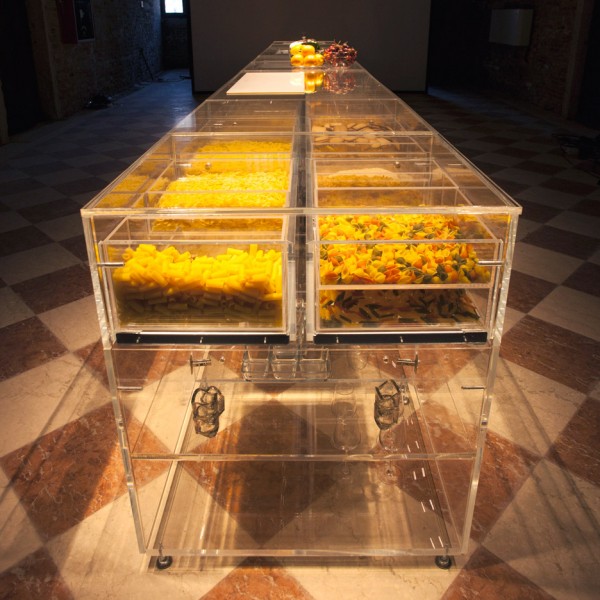 Infinity kitchen by MVRDV unveiled at the Venice Biennale 2016 is completely transparent