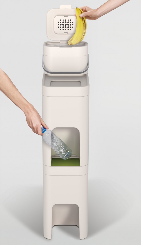 Stack waste bin designed by PearsonLloyd for Joseph Joseph