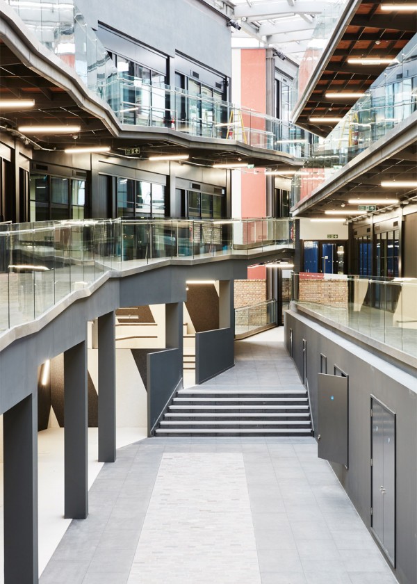Atrium co-working space by Tom Dixon and Design Research Studio in London, UK