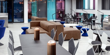 Atrium co-working space by Tom Dixon and Design Research Studio in London, UK