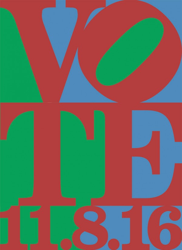 Jonathan Mikulich's entry to Get Out the Vote, graphic design campaign for the presidential election