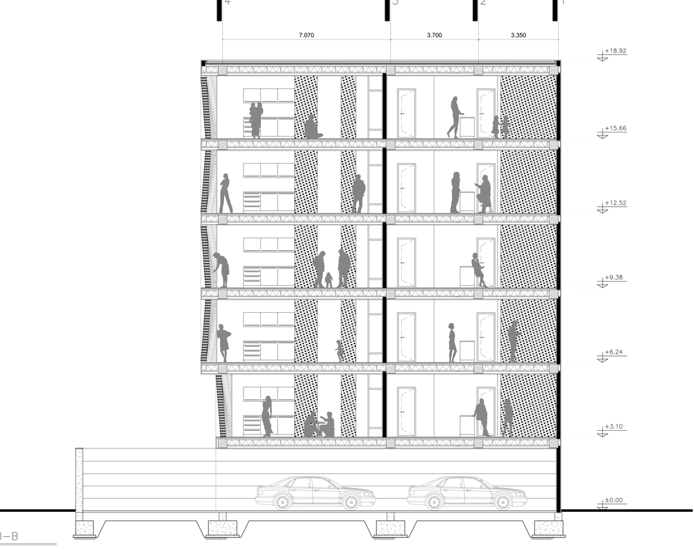 Kahrizak residential building by CAAT Studio