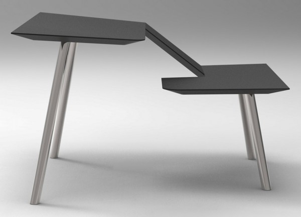 The Last Writing Desk designed by Frans Willigers is a chair and desk hybrid