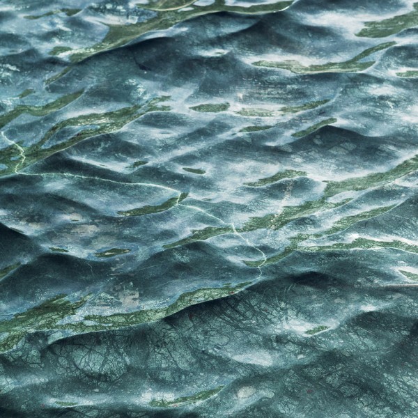 Liquid marble sculpture by Mathieu Lehanneur for the Petite Loire Installation at the International Garden Festival