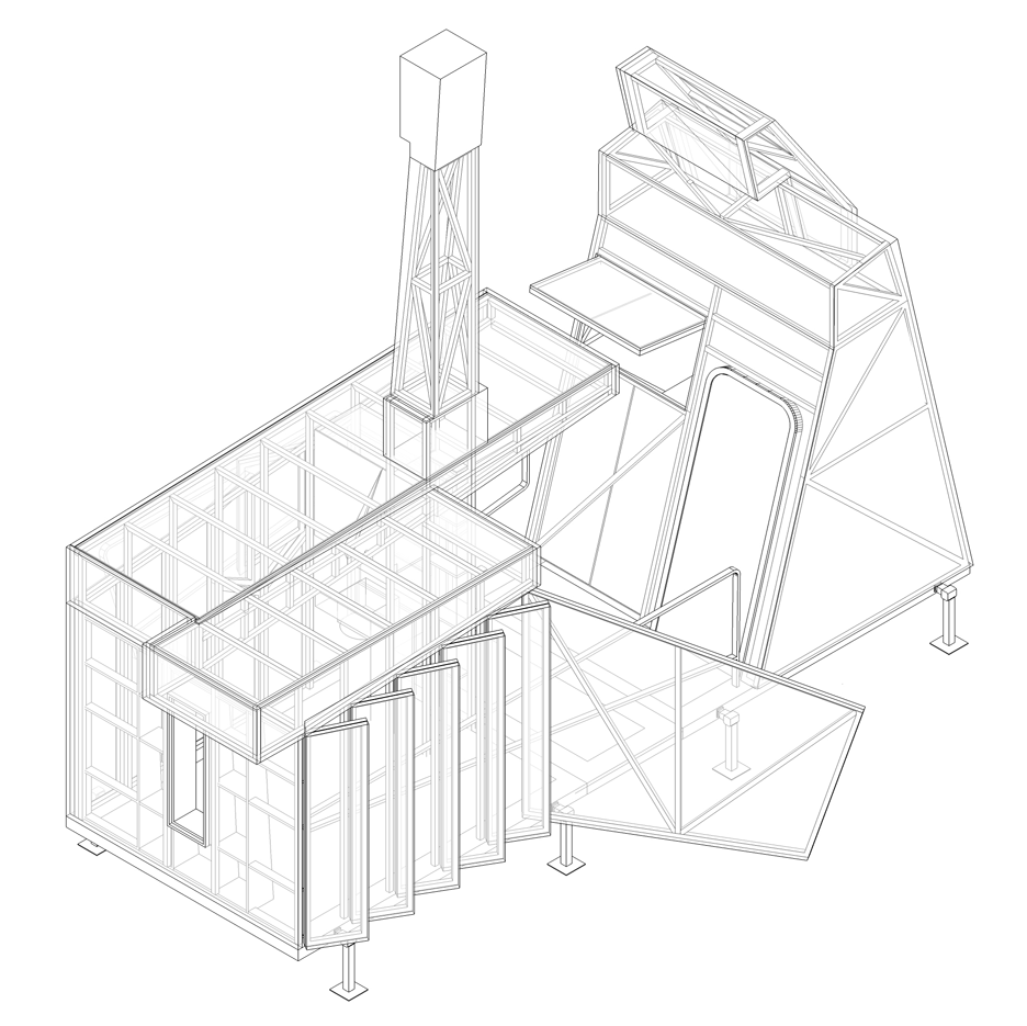 The Mansio mobile booth, gallery and tearoom by architect Matthew Butcher