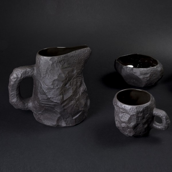 Max Lamb basalt crockery collection