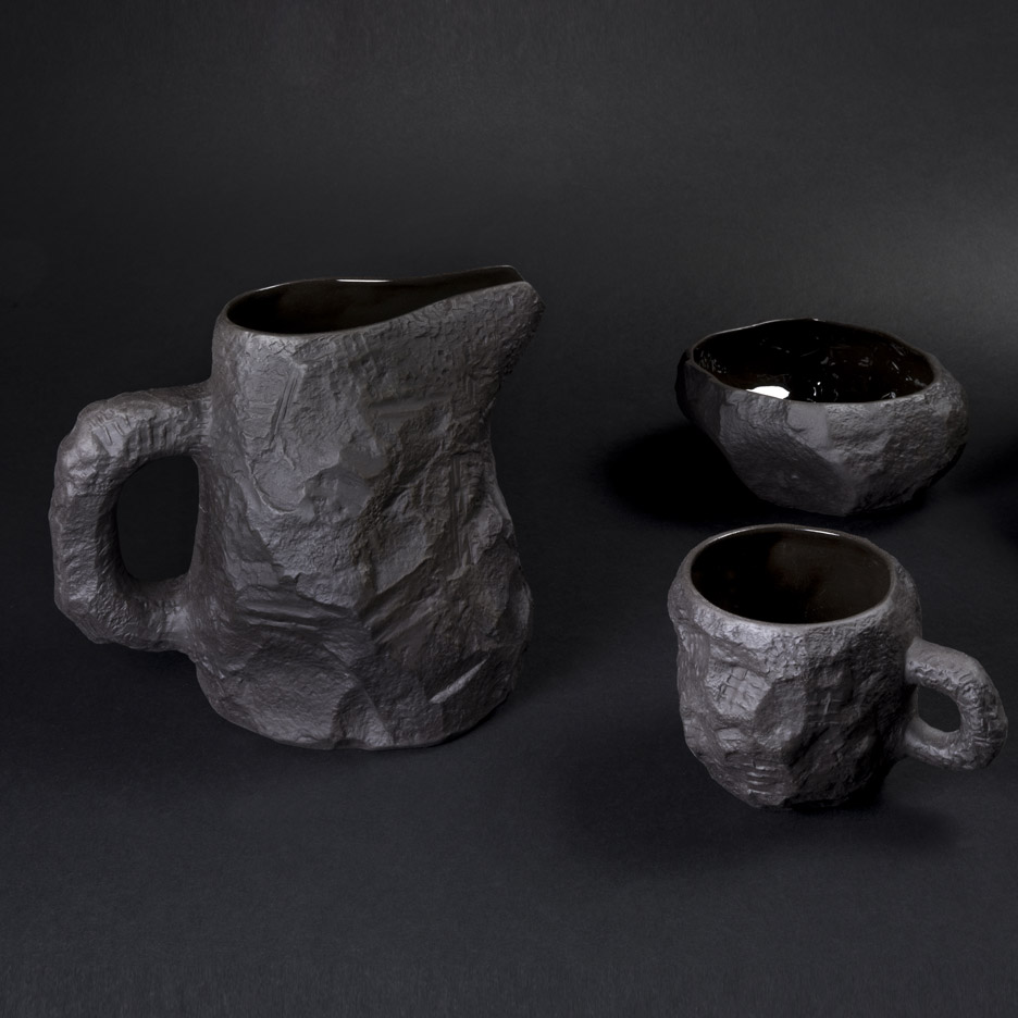 Max Lamb basalt crockery collection
