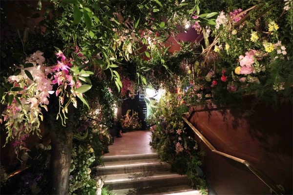 Mayfair flower show Sketch lounge interior in London, UK