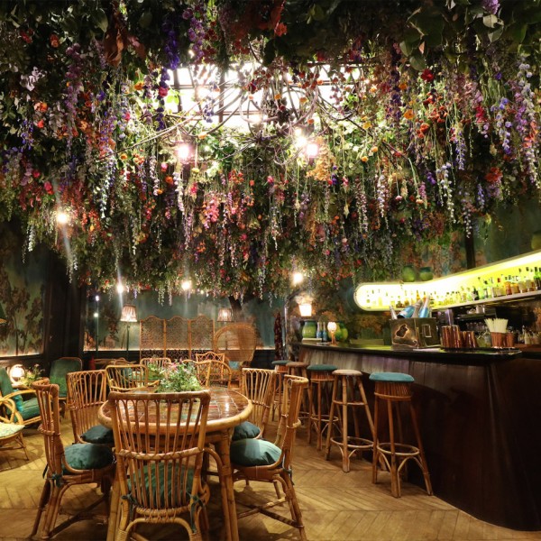 Mayfair flower show Sketch lounge interior in London, UK