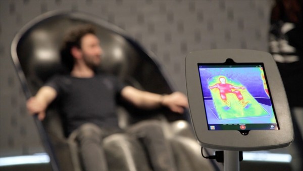 Microclimate chair by Greg Lynn at the Nike Nature of Motion exhibition