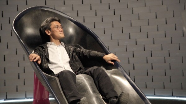 Microclimate chair by Greg Lynn at the Nike Nature of Motion exhibition