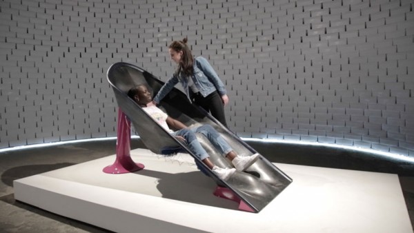 Microclimate chair by Greg Lynn at the Nike Nature of Motion exhibition