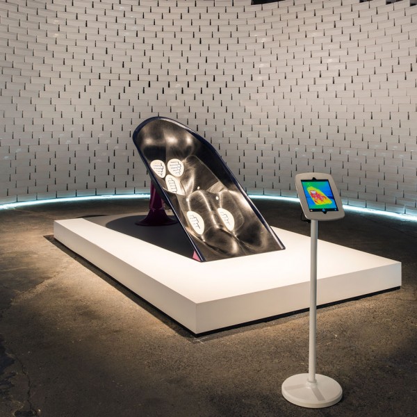 Microclimate chair by Greg Lynn at the Nike Nature of Motion exhibition
