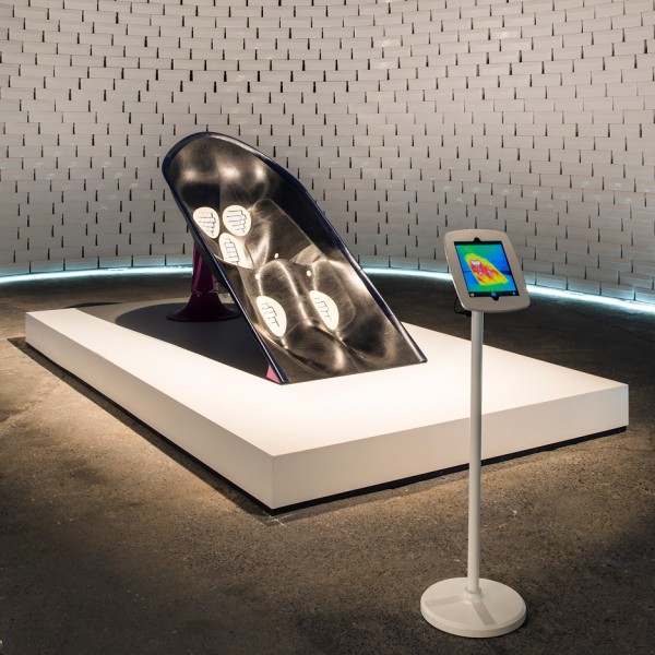Microclimate chair by Greg Lynn at the Nike Nature of Motion exhibition