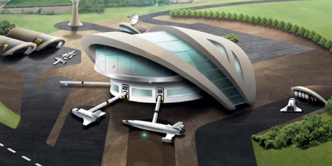 Government illustration of a spaceport