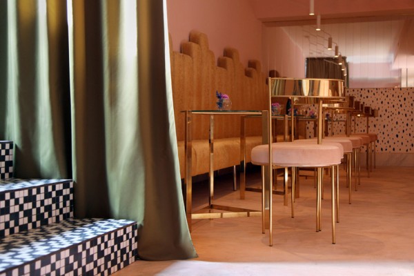 Naive Champagne Bar interior by AKZ Architecture in Kiev, Ukraine