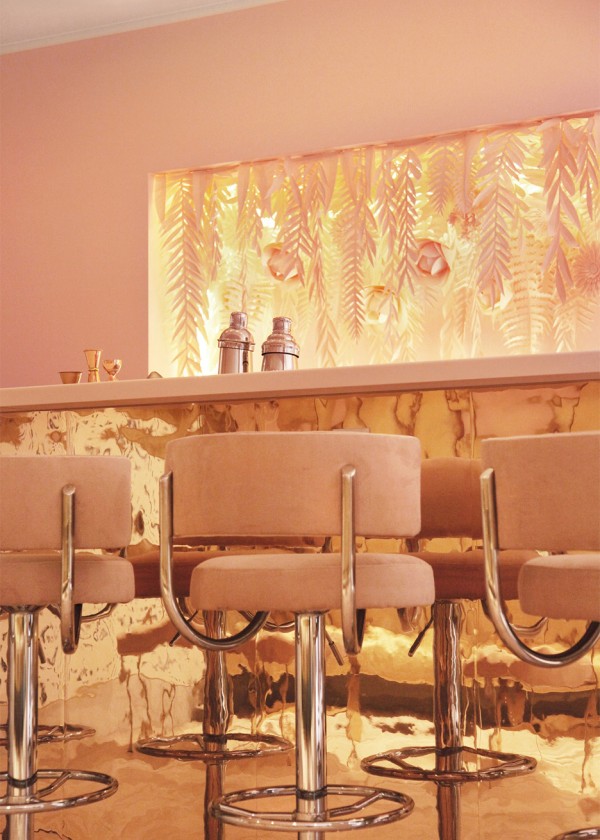 Naive Champagne Bar interior by AKZ Architecture in Kiev, Ukraine