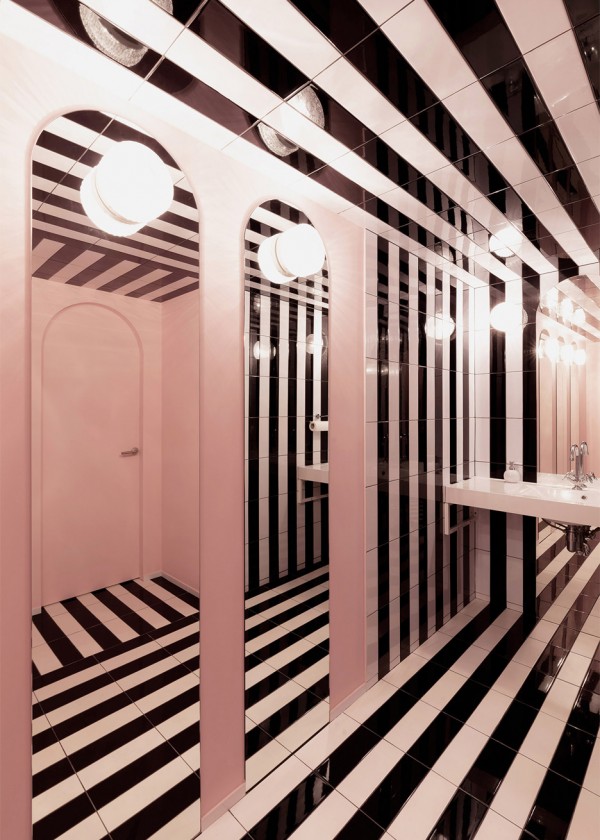 Naive Champagne Bar interior by AKZ Architecture in Kiev, Ukraine