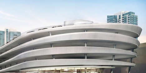 Miami Parking lot design by Zaha Hadid Architects in Florida, USA