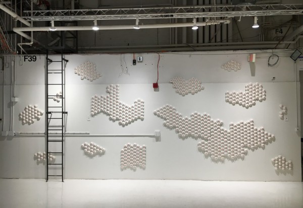 Nipple tiles exhibition by Nicole Nadeau at New York Design Week 2016