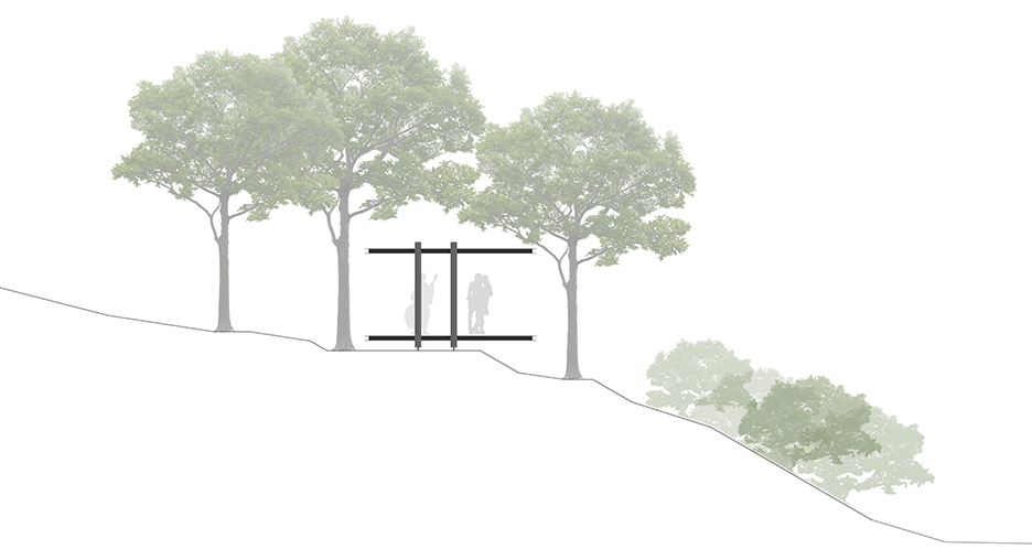 Spain pavilion viewpoint by Philipp Bretschneider of H5 Architekten in Mallorca, Spain