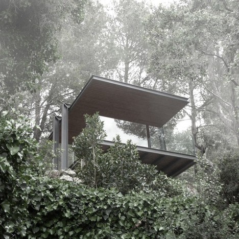 Philipp Bretschneider’s simple garden pavilion frames views over the Mediterranean