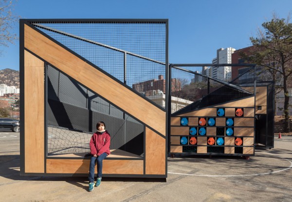 Undefined playground structure designed by B.U.S Architects in South Korea