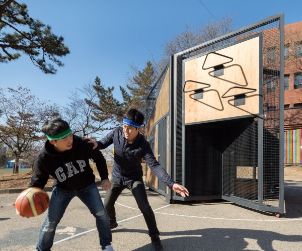Undefined playground structure designed by B.U.S Architects in South Korea