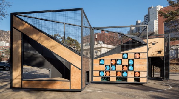 Undefined playground structure designed by B.U.S Architects in South Korea