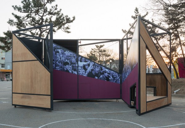 Undefined playground structure designed by B.U.S Architects in South Korea