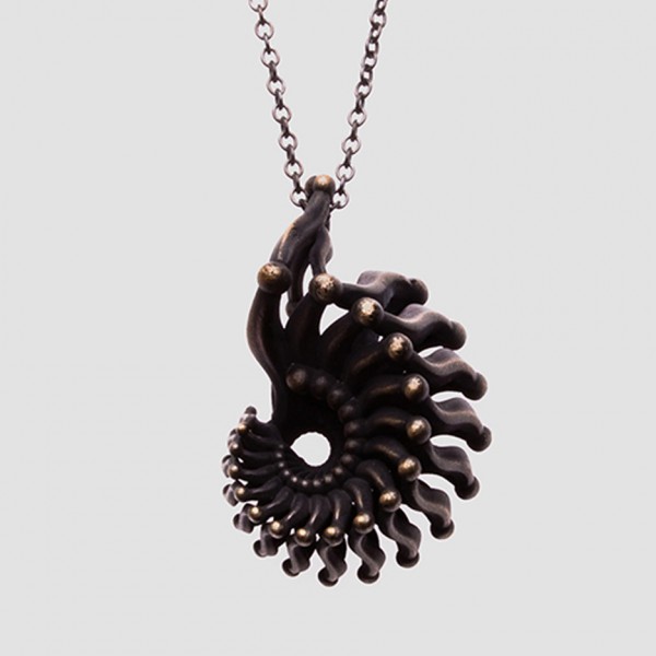 Primitiva Jewellery designed by Katrin Olina combines digital and bronze age techniques