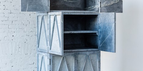 Relief Stone Cabinet in Qualities of Material furniture by Fort Standard at New York Design Week 2016