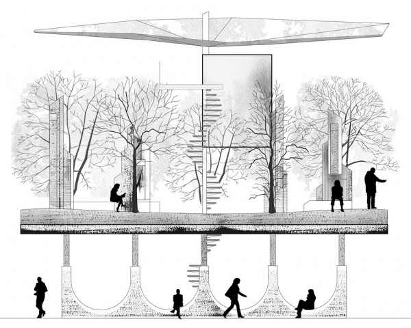Bottom-up by URBIO for the Forest of Venice installation at the Venice Architectural Biennale 2016