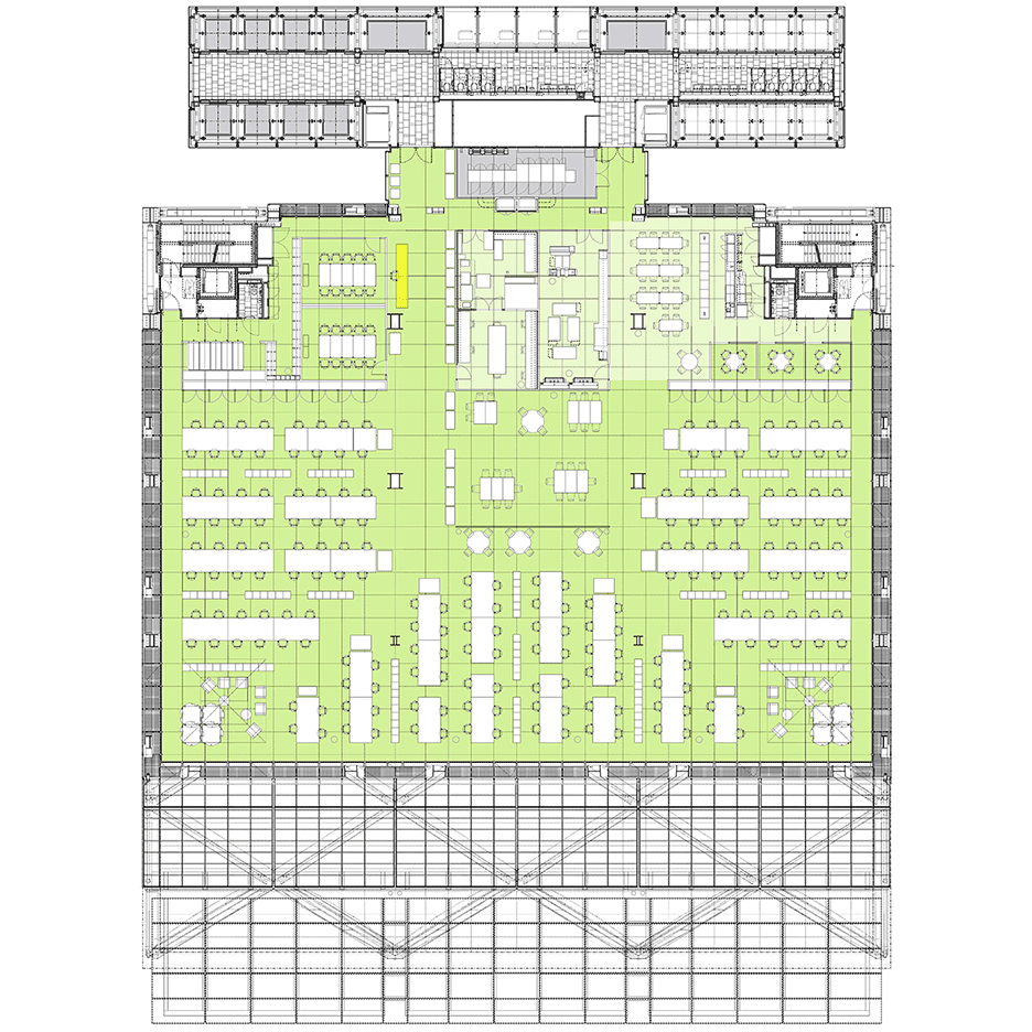 Architecture News: Rogers Stirk Harbour and Partners office interior in the Cheesegrater, Leadenhall Building London, UK 