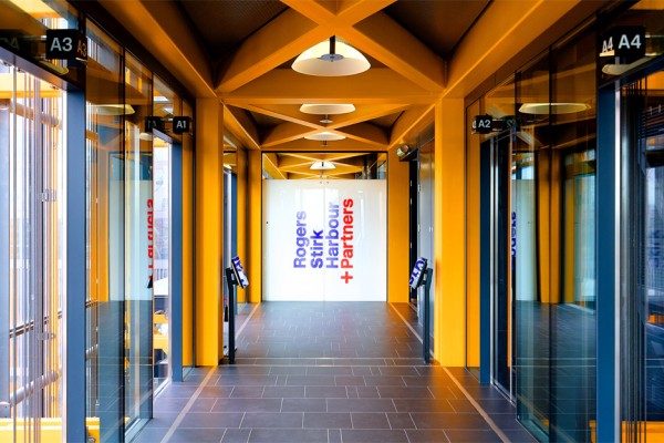 Architecture News: Rogers Stirk Harbour and Partners office interior in the Cheesegrater, Leadenhall Building London, UK