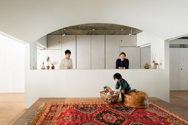 Team Living House by Masatoshi Hirai Architects Atelier, an apartment interior renovation in Tokyo, Japan