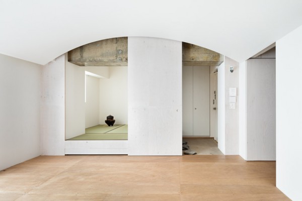Team Living House by Masatoshi Hirai Architects Atelier, an apartment interior renovation in Tokyo, Japan