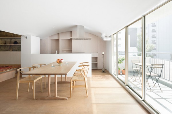 Team Living House by Masatoshi Hirai Architects Atelier, an apartment interior renovation in Tokyo, Japan