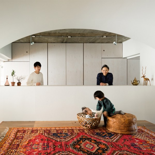 Team Living House by Masatoshi Hirai Architects Atelier, an apartment interior renovation in Tokyo, Japan