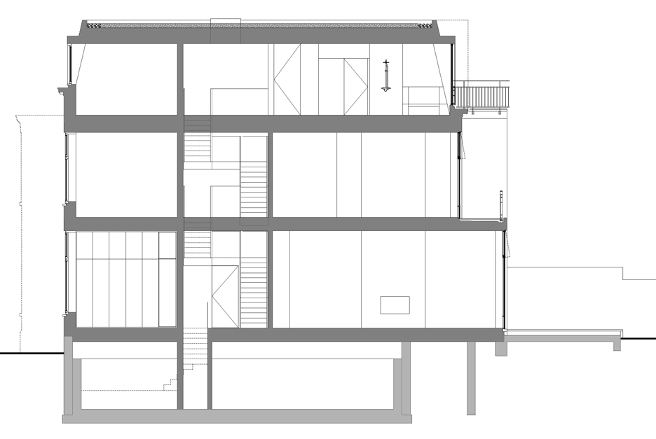Transformation of a former private museum into a home in Rotterdam by Paul de Ruiter and Chris Collaris