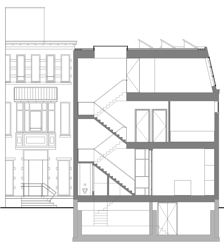 Transformation of a former private museum into a home in Rotterdam by Paul de Ruiter and Chris Collaris