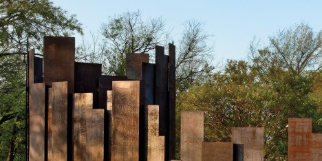 Restroom designed by Miro Rivera Architects for the Lady Bird Hike Trail on the banks of the Colorado River in Texas