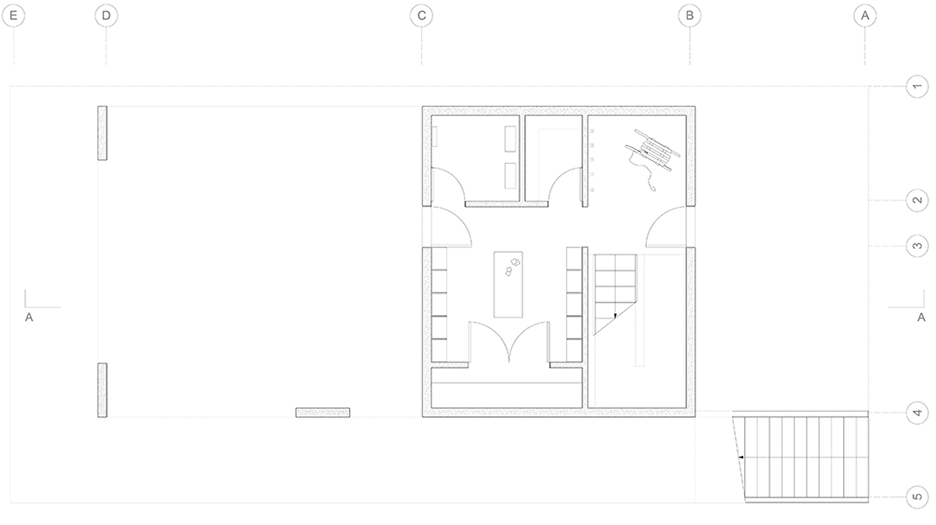 Ground floor plan of Trollhus by Mork Ulnes in California, USA