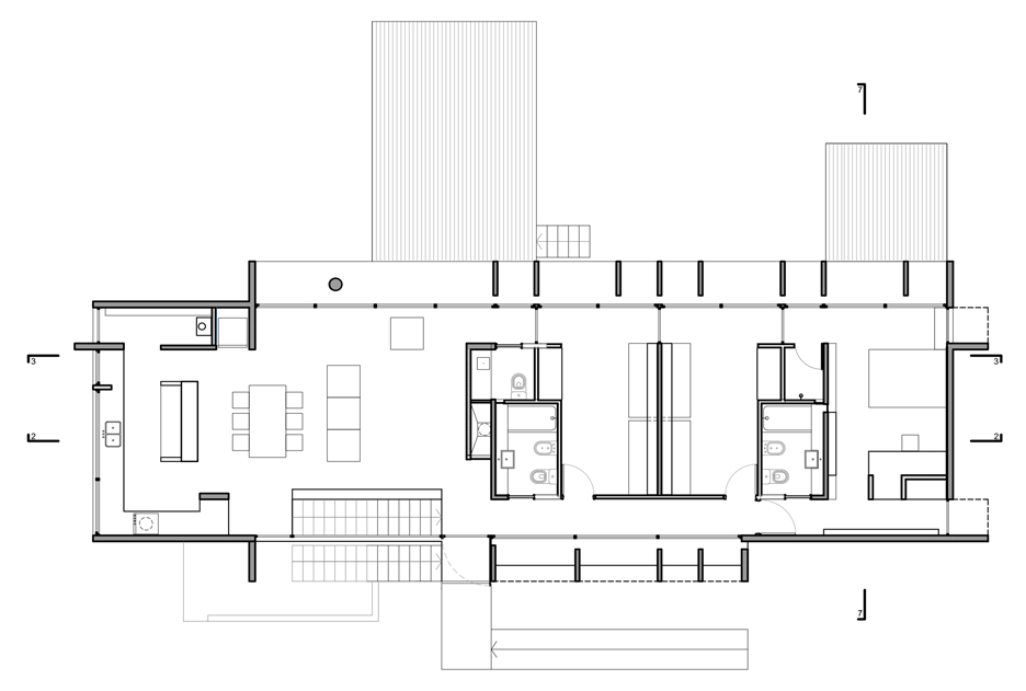 Valeria house by Liciano Kruk and Maria Victoria Besonias which is built in a forest near Buenos Aries