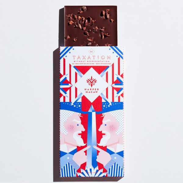 The (Very) Political Selection chocolate packaging by Design Army for Harper Macaw based on the partisan presidential election primaries